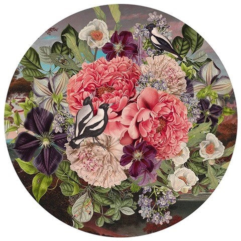 Alexandra Gallagher, Artist, Dreaming Skyward, Flowers, Birds, TAP Galleries, Essex Chelmsford Art Gallery