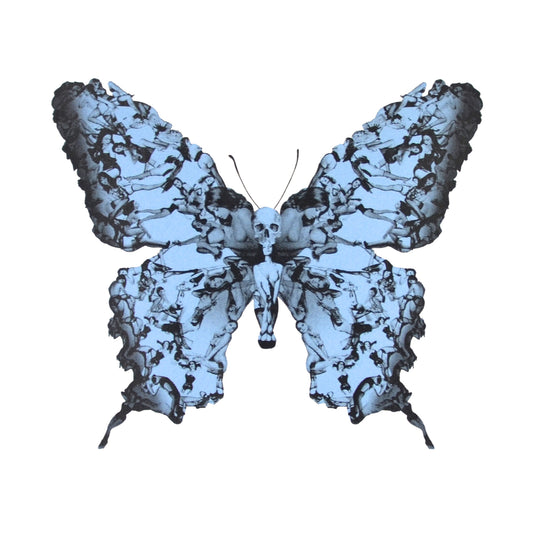 Cassandra Yap, Liberty, Metallic Blue, Butterfly, Pin-Up- Girls, TAP Galleries, Essex Chelmsford Art Gallery