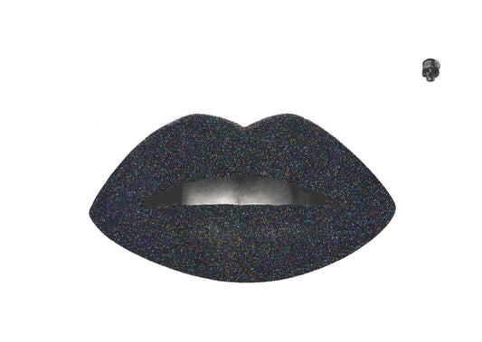 Cassandra Yap, Some Like It Goth Min, Lips, Black, Skull, Glitter, TAP Galleries, Essex Chelmsford Art Gallery
