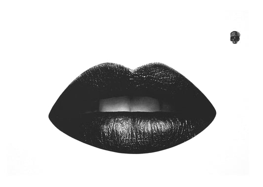 Cassandra Yap, Some Like It Goth Min, Lips, Black, Skull, TAP Galleries, Essex Chelmsford Art Gallery