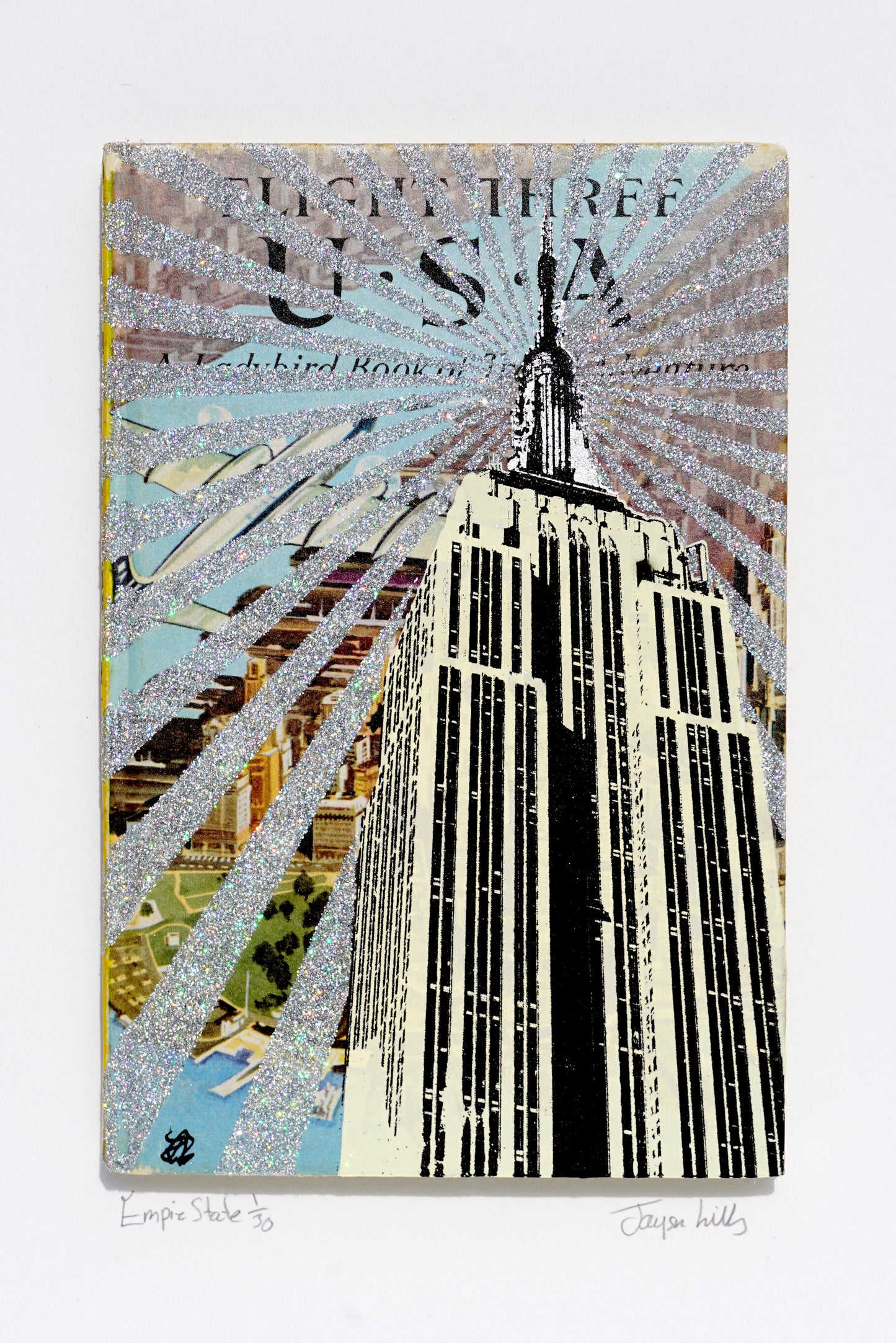 Jayson Lilley, Artist, Emire State, New York, London, Glitter, Silver leaf, Central park, TAP Galleries, Online print store.