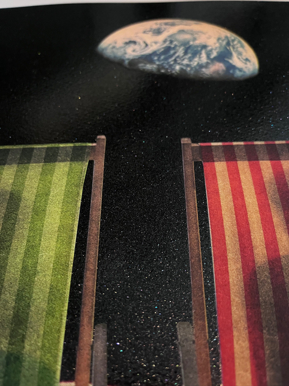 Joe Webb/Artist/Wish You Were Here/Limited Edition print/Glitter/artwork/Tap Galleries