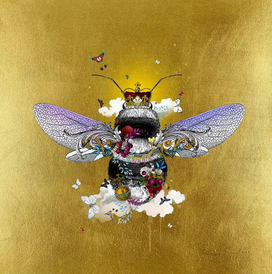 Kristjana Williams, Artists, Golden Majestic Honey Bee,  Turner Art Perspective, Essex Chelmsford Art Gallery
