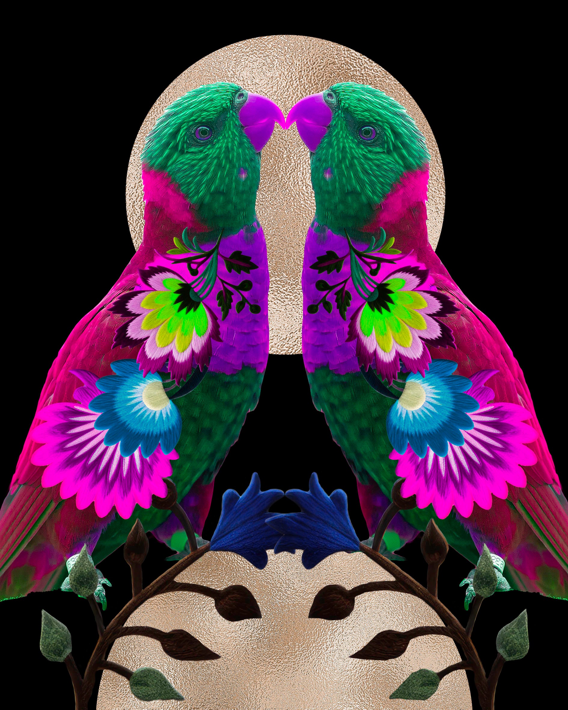 Sorcha Bridge, Artist, Double Love Bird, TAP Galleries, Essex Chelmsford Art Gallery