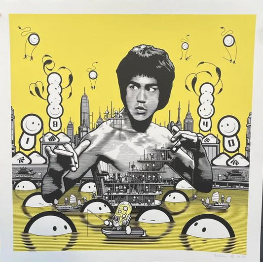The London Police, Artist, The Biggest Boss, Street Art, Pop Art, Yeallow, Fighting, Faces, TAP Galleries, Essex Chelmsford Art Gallery