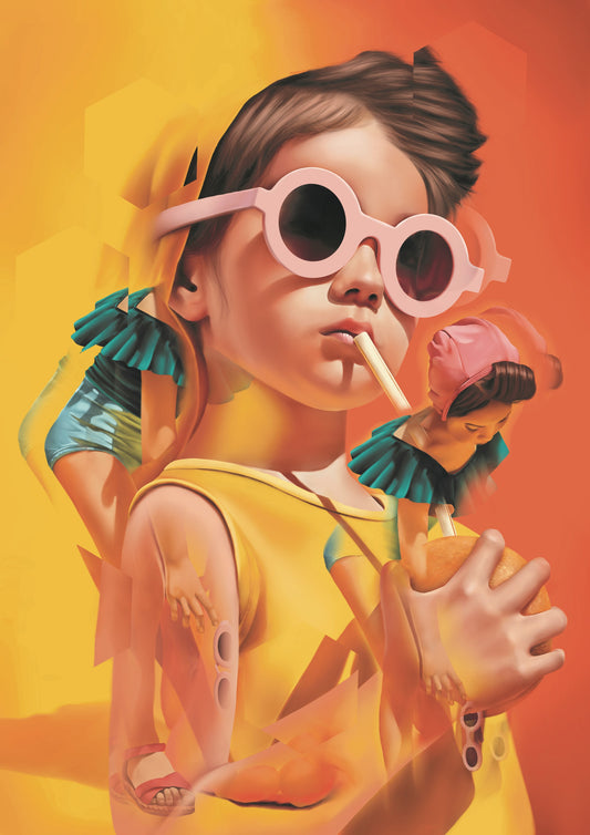 Wolf Blazar- Artist, 2 Cool 4 Skool, Limited edition print, Pop art, Portrait, TAP Galleries, Chelmsford, Essex Gallery