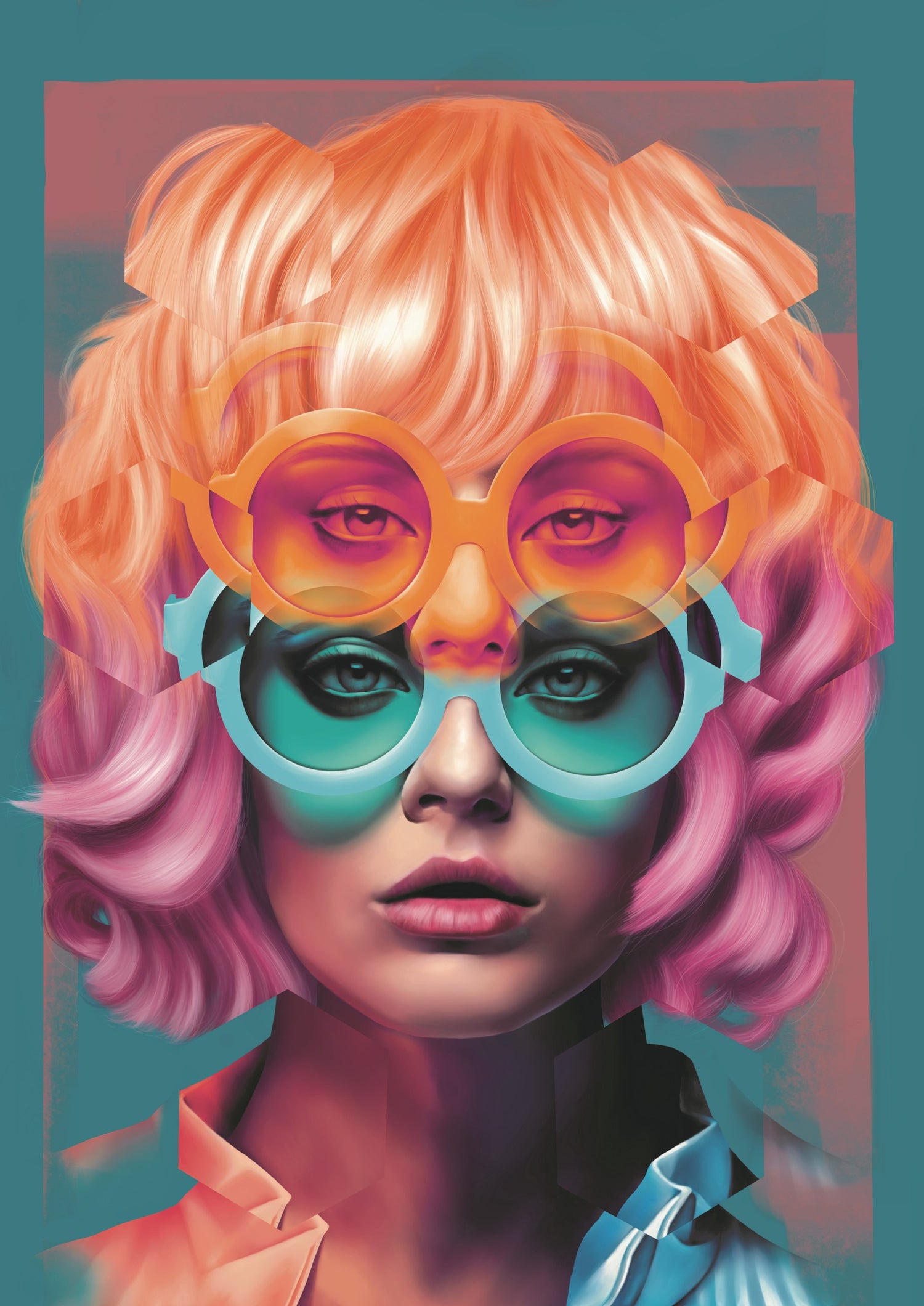 Wolf Blazar- Artist, Alter Ego, Limited edition print, Pop art, Portrait, TAP Galleries, Chelmsford, Essex Gallery