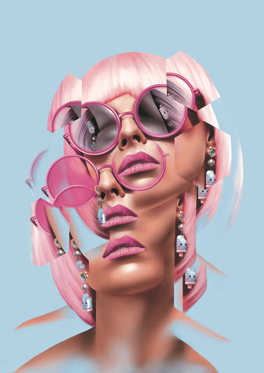 Wolf Blazar- Artist, I Found You, Limited edition print, Pop art, Portrait, TAP Galleries, Chelmsford, Essex Gallery
