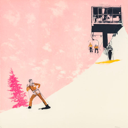 Anna Marrow, Artist, Lets Go Off Piste, Limited edition print, TAP Galleries, Essex Art Gallery 