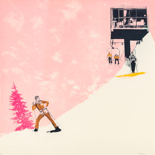 Anna Marrow, Artist, Lets Go Off Piste, Limited edition print, TAP Galleries, Essex Art Gallery