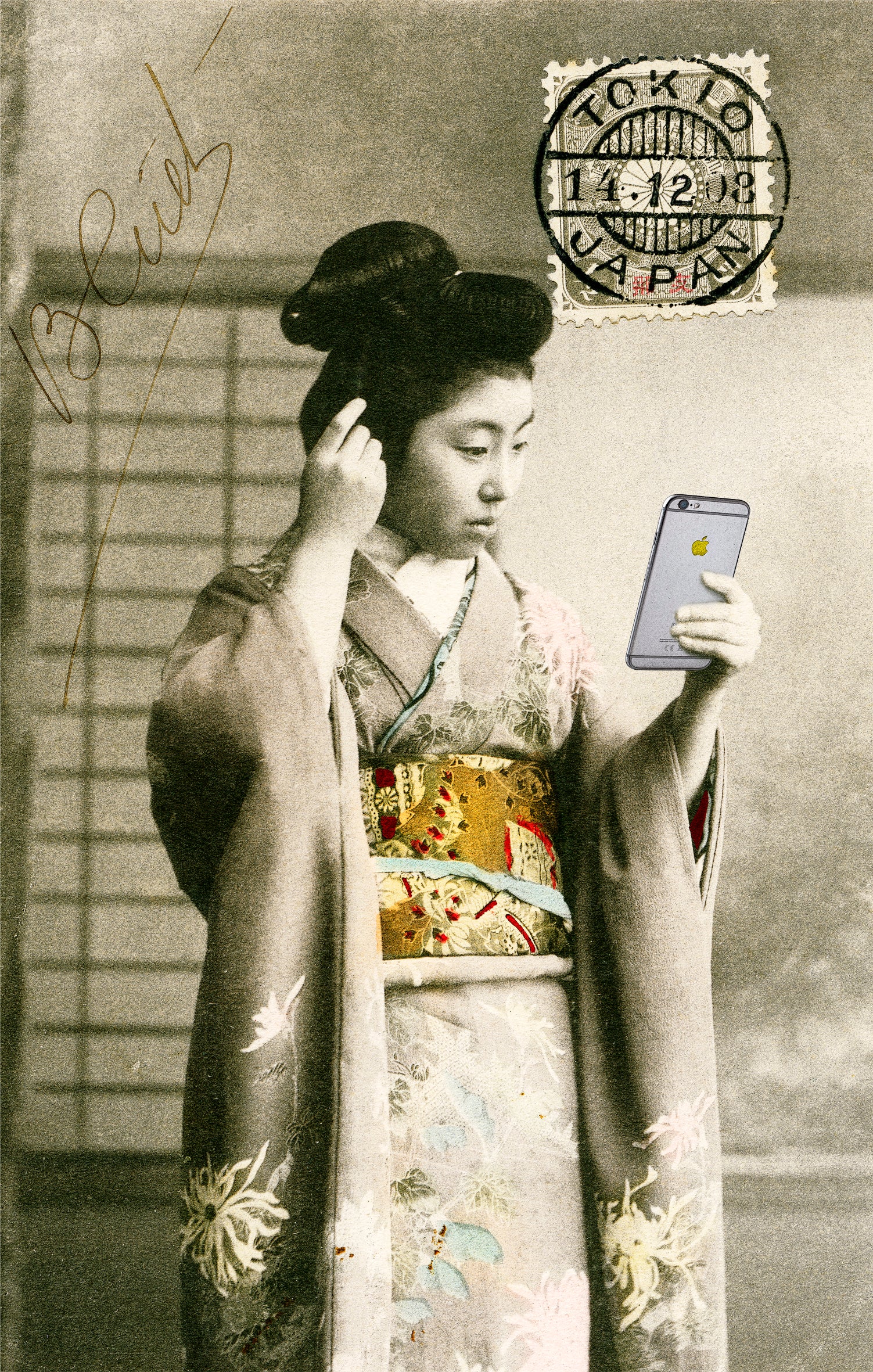 Gavin Mitchell, Artist, Selfie, Limited edition print, Geisha girls, Essex Art Gallery, TAP Galleries
