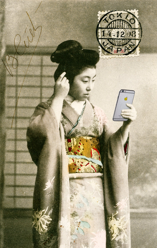 Gavin Mitchell, Artist, Selfie, Limited edition print, Geisha girls, Essex Art Gallery, TAP Galleries