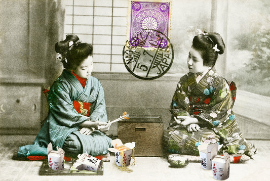 Gavin Mitchell, Artist, Sweet and Sour, Limited edition print, Geisha girls, Essex Art Gallery, TAP Galleries