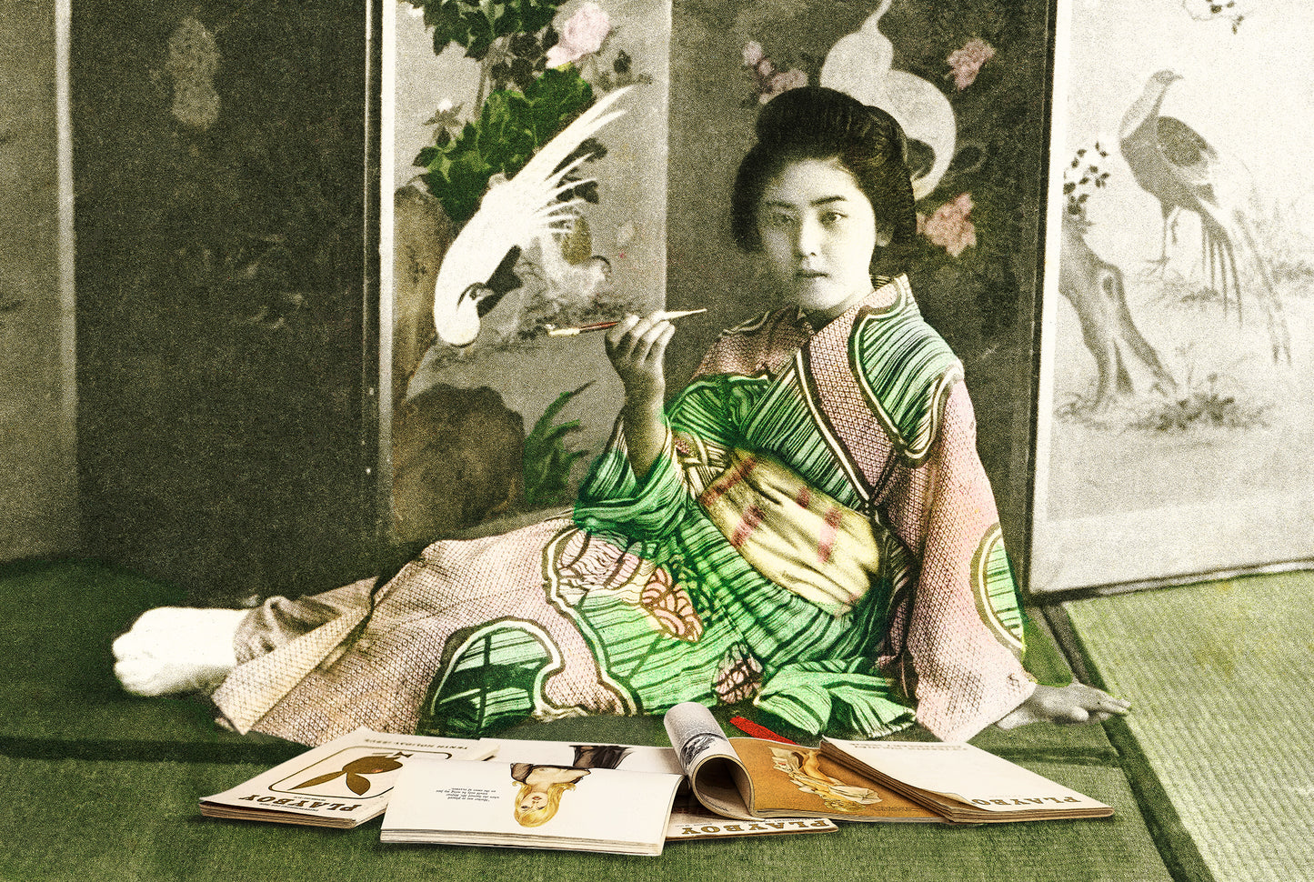 Gavin Mitchell, Artist, The Glossies, Limited edition print, Geisha girls, Essex Art Gallery, TAP Galleries