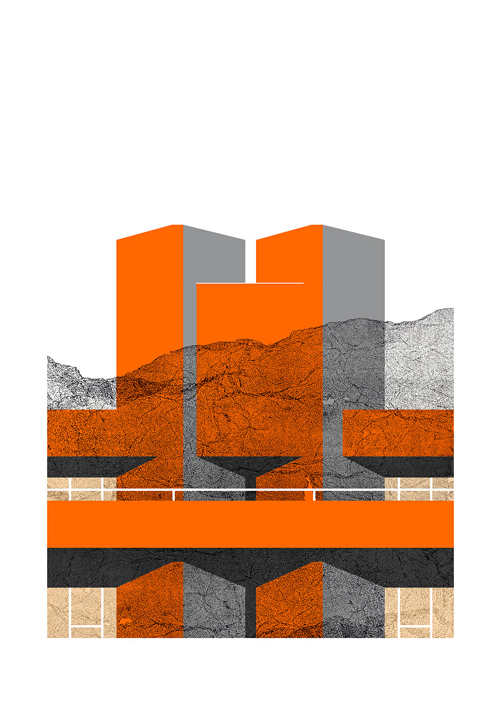 Hamish Macaulay- Royal National Theater Orange, Limited edition -TAP Galleries