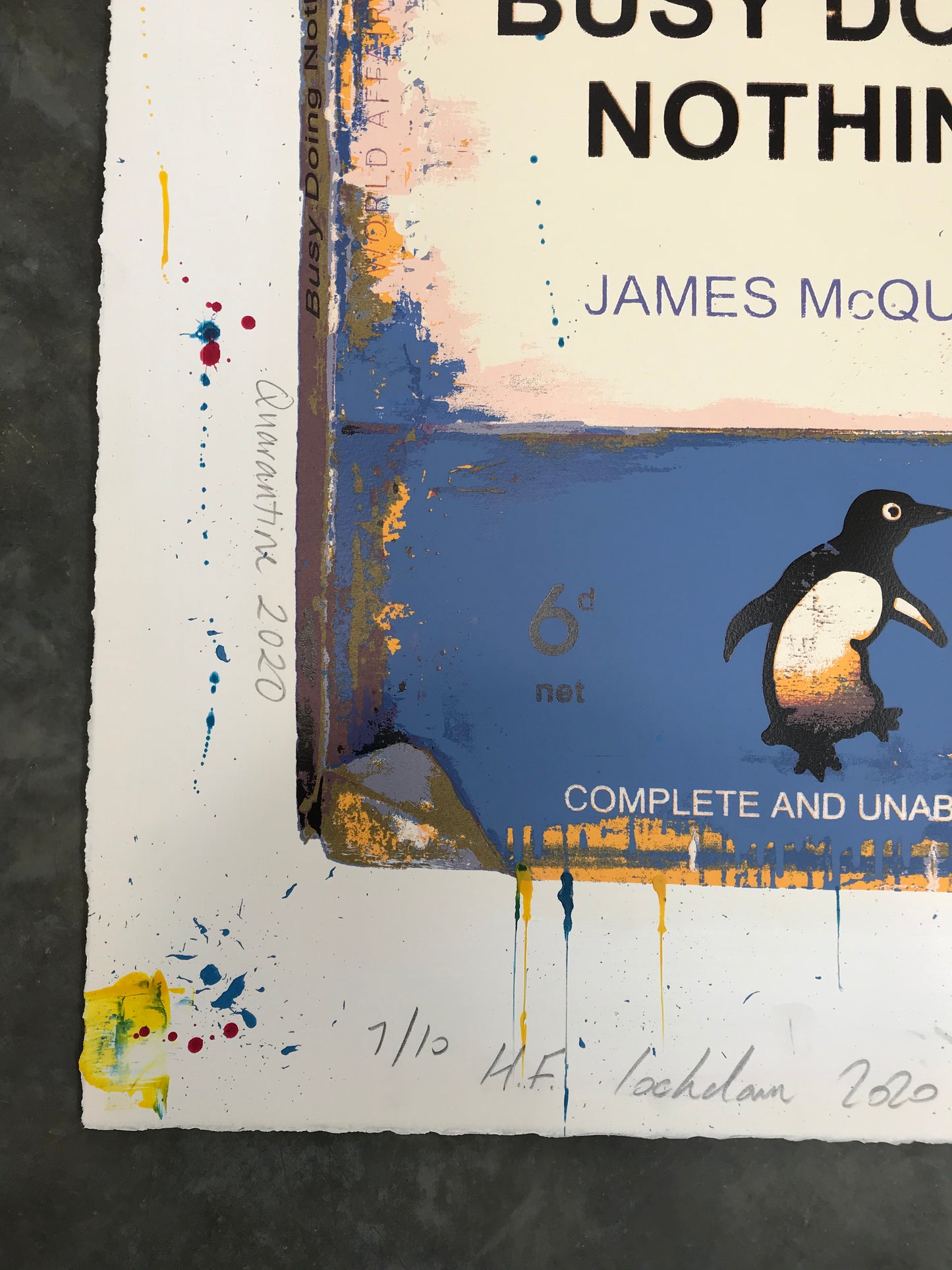 James McQueen | Busy Doing Nothing (Lockdown 2020) Blue