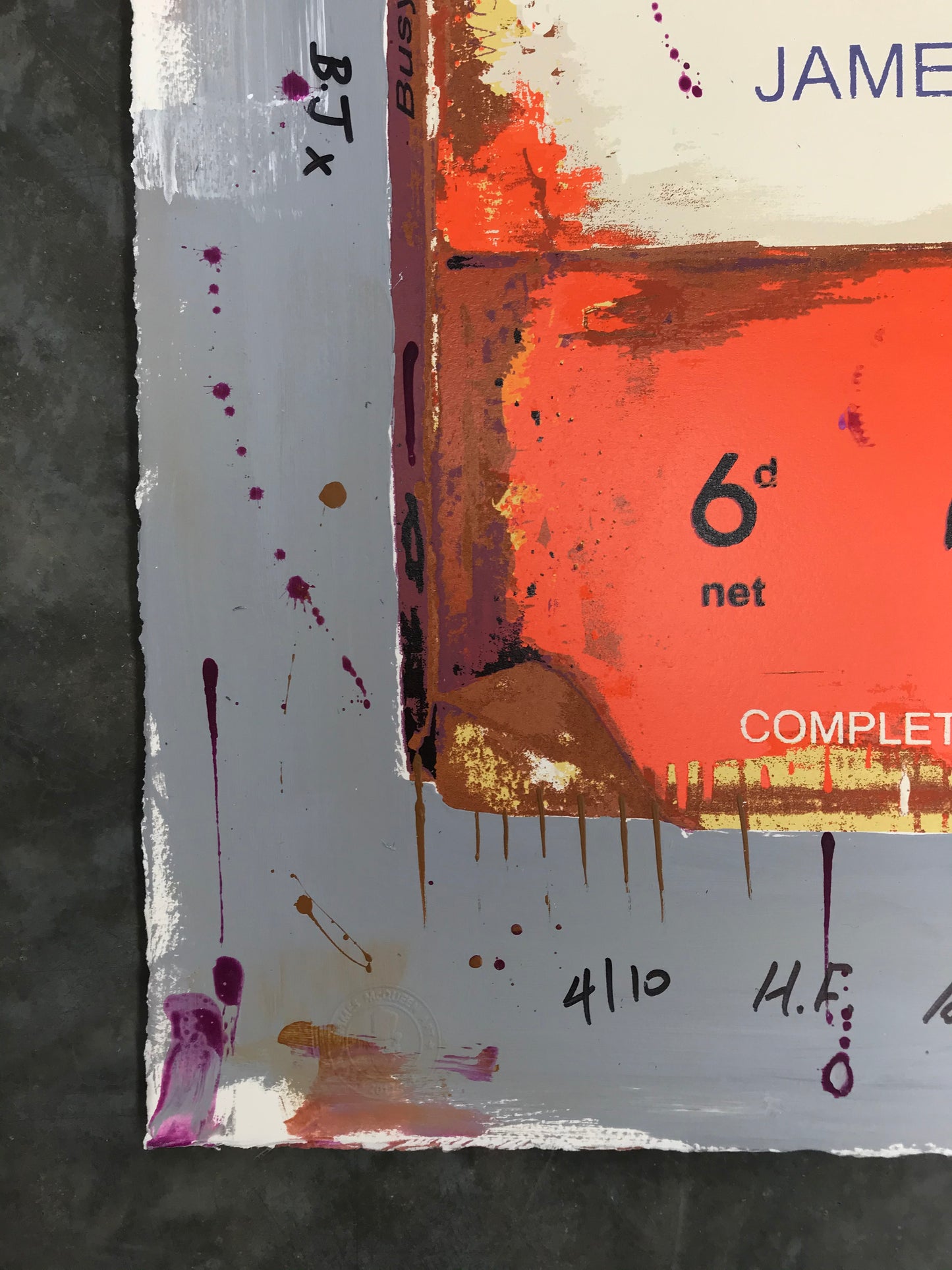 James McQueen | Busy Doing Nothing (Lockdown 2020) Orange