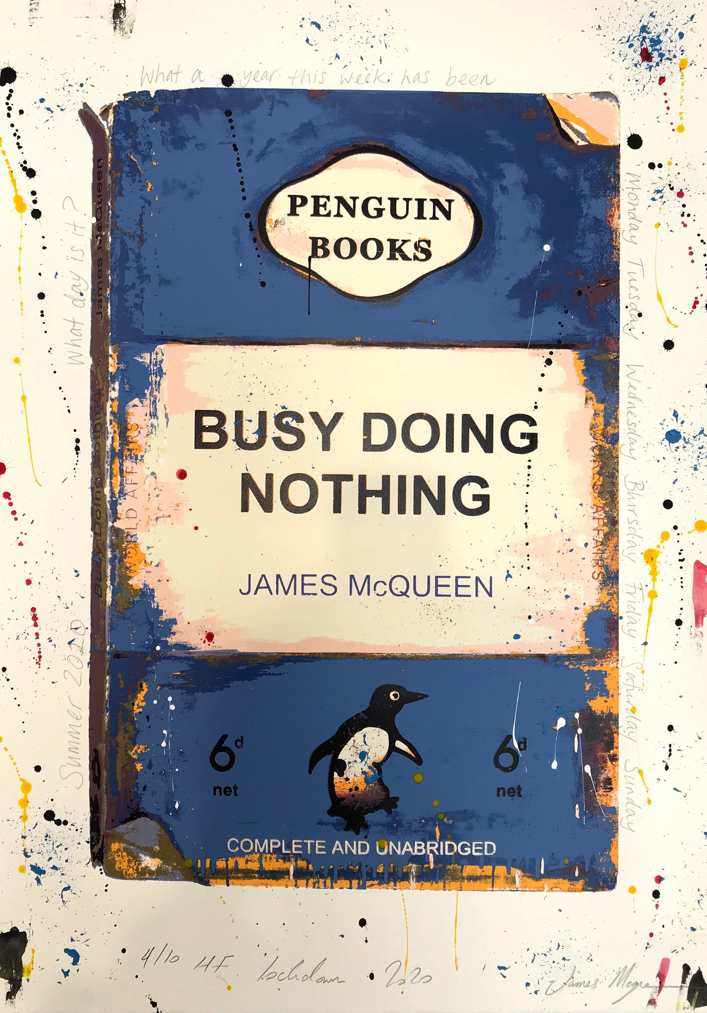 James McQueen | Busy Doing Nothing (Lockdown 2020) Blue