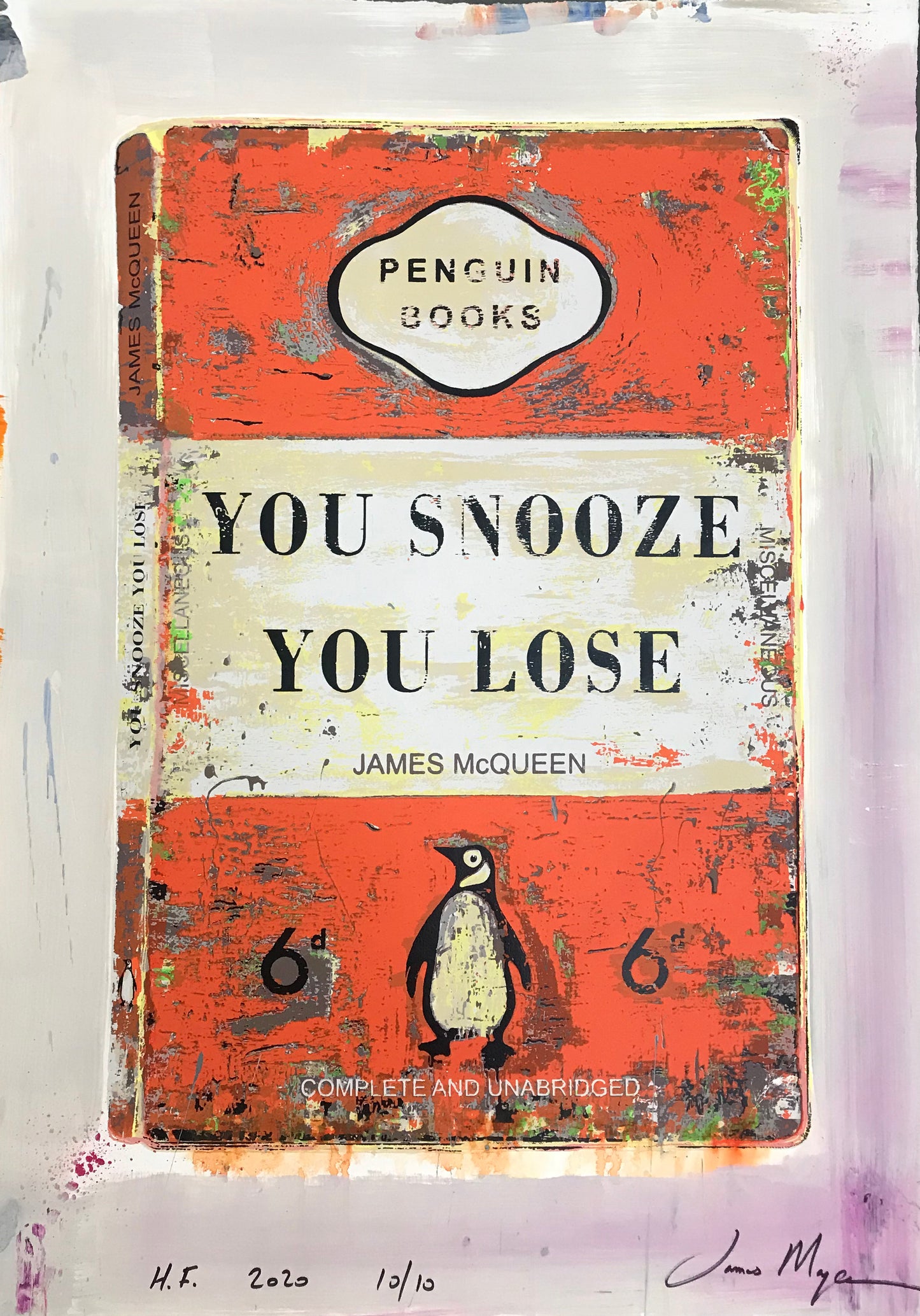 James McQueen | You Snooze You Lose - Orange