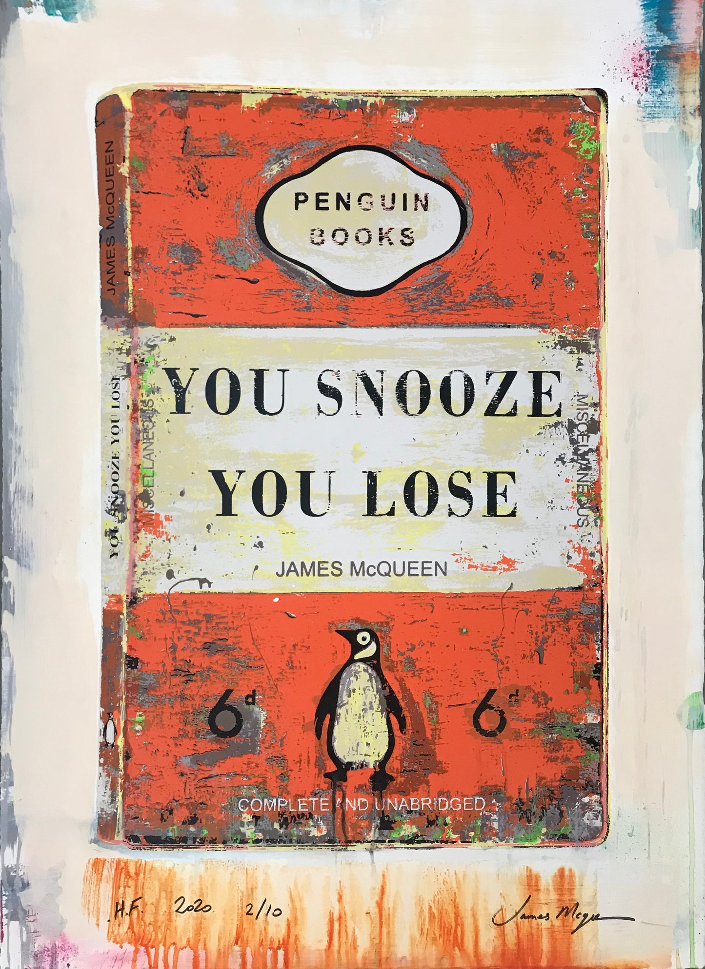 James McQueen | You Snooze You Lose - Orange