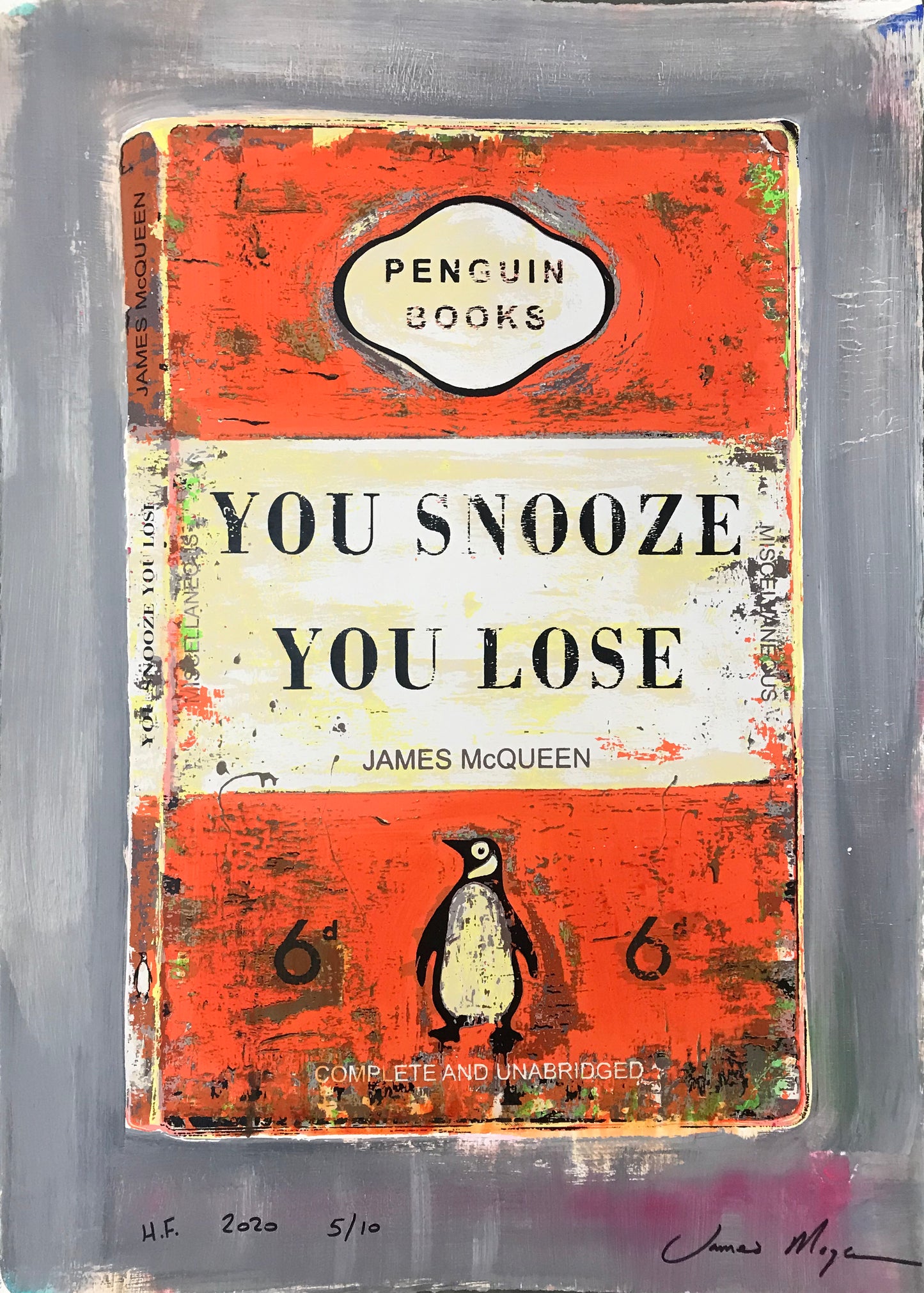 James McQueen | You Snooze You Lose - Orange