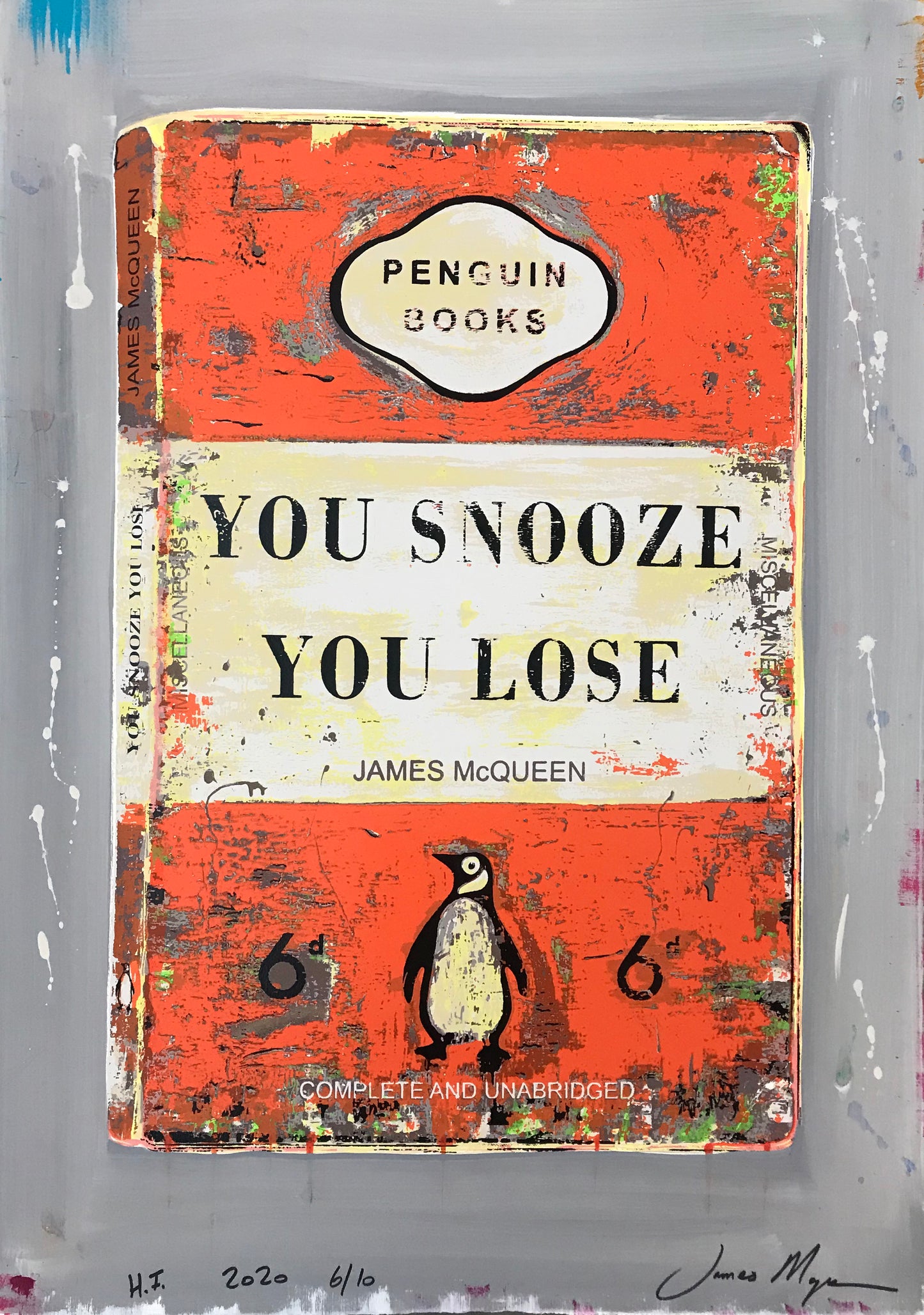 James McQueen | You Snooze You Lose - Orange