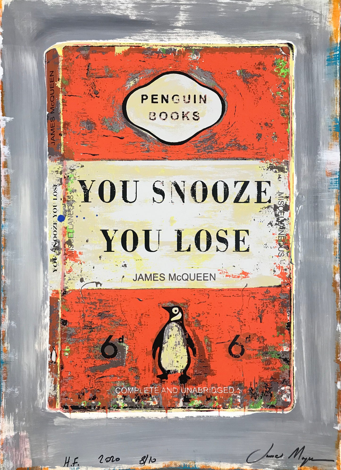 James McQueen | You Snooze You Lose - Orange