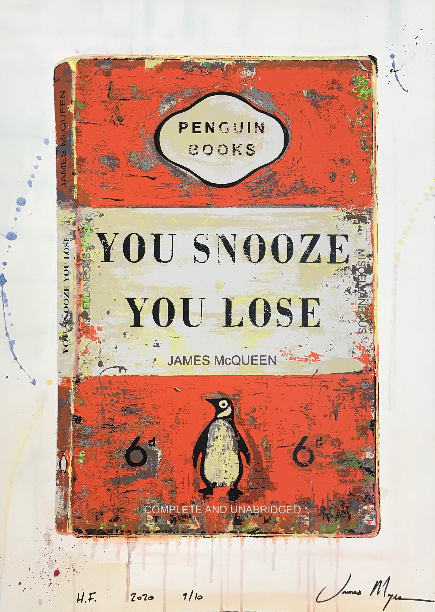 James McQueen | You Snooze You Lose - Orange