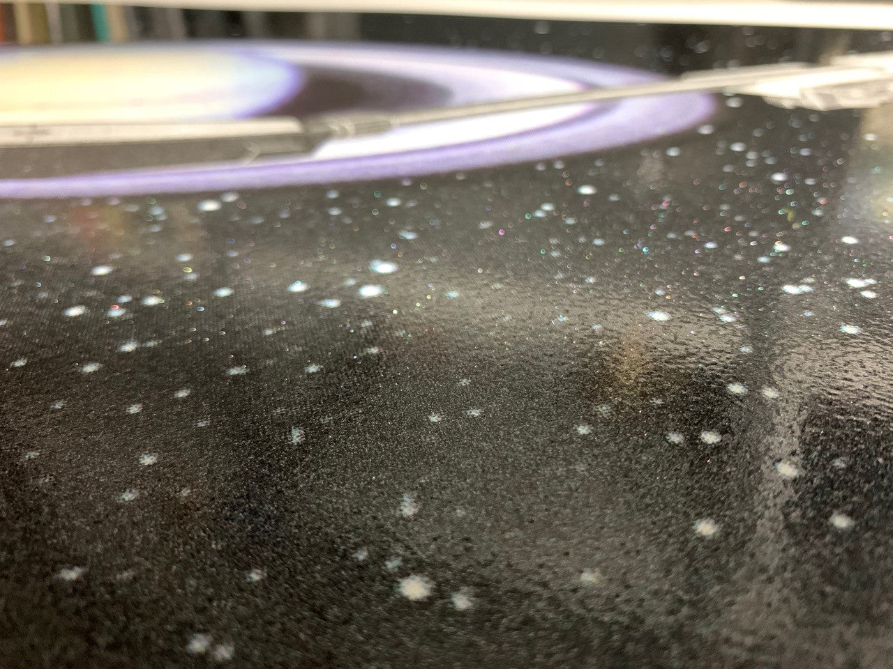 Joe Webb- DJ returns, Limited edition, Space, Planet, Record player -TAP Galleries