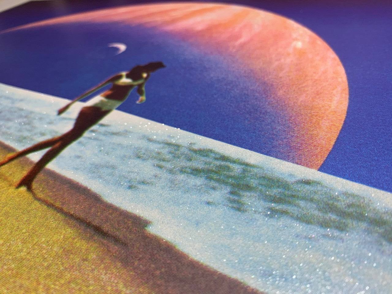 Joe Webb- End of the world, Limited edition, Space, Planet, Beach, Sea, Woman -TAP Galleries