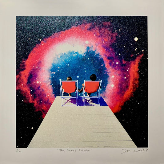 Joe Webb- The Great Escape, Limited edition, Space, Stars -TAP Galleries