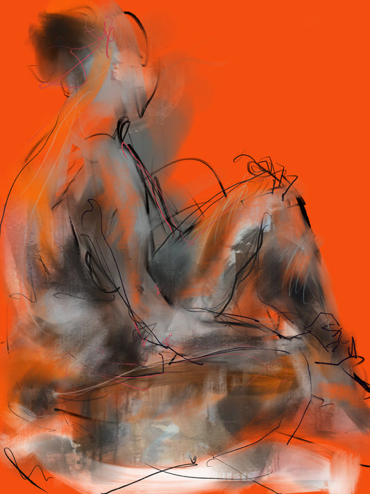 Judith Brenner- Femal nude V, Limited edition, Digital, Print -TAP Galleries