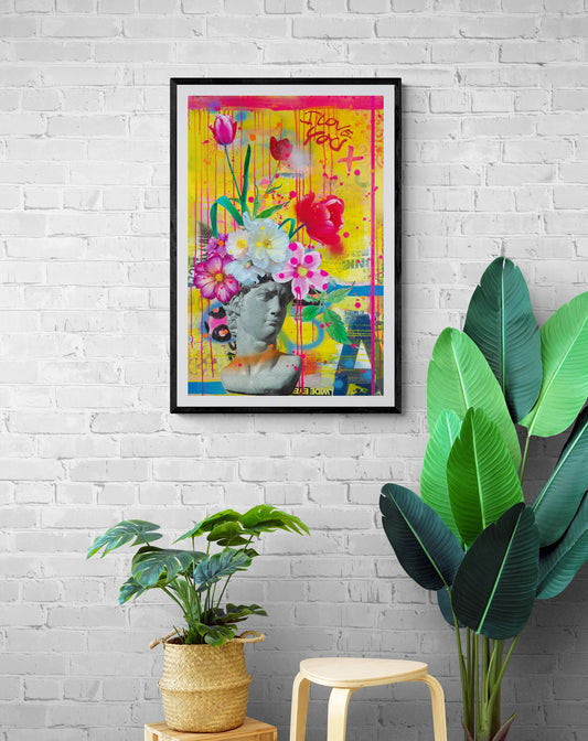 Jules Wild- All For One, Limited edition, Print, Flowers, Floral, Artist, Art - TAP Galleries