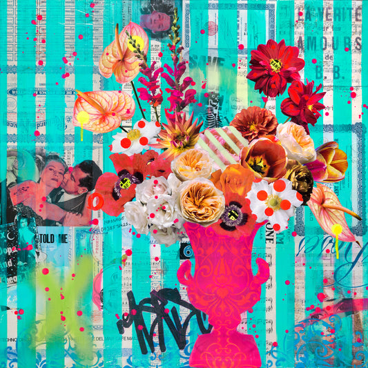 Jules Wild- Cheap Thrills, Limited edition, Print , Floral, Flower, Art, Artist - TAP Galleries