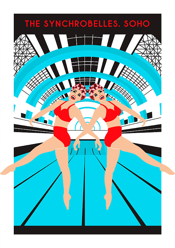 The Synchrobelles | Kitty Finegan | Silkscreen Print