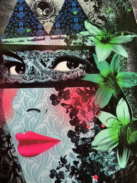 Roo Abrook- Blue Kitten and Political works, Limited edition -TAP Galleries, Essex Gallery