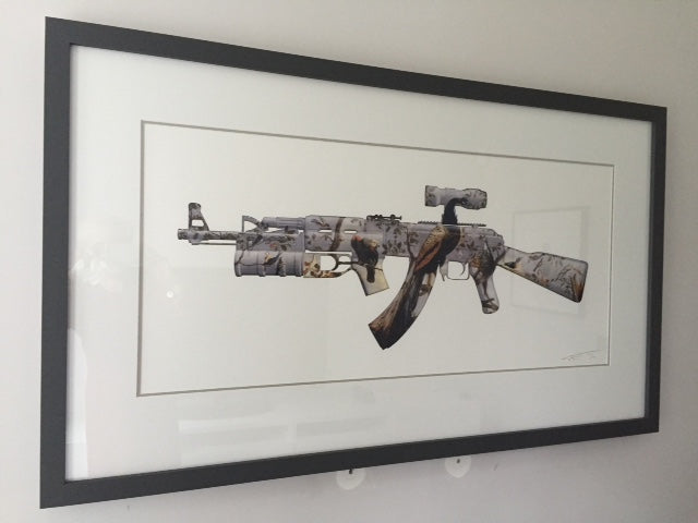 Magnus Gjoen- Artist, Art, AK 47, Concert Of Birds, Limited edition -TAP Galleries, Essex Gallery