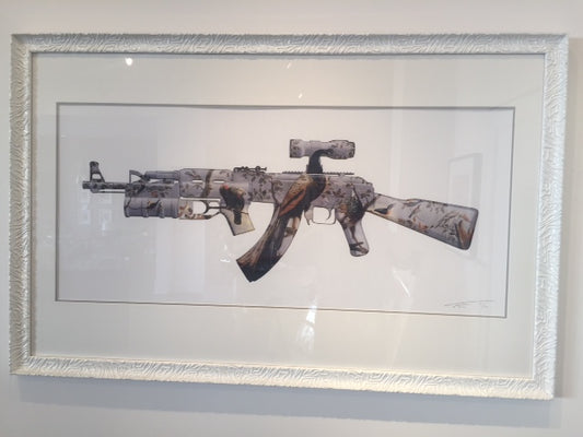 Magnus Gjoen- Artist, Art, AK 47, Concert Of Birds, Limited edition -TAP Galleries, Essex Gallery