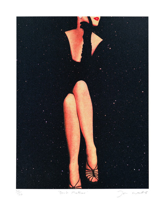 Joe Webb- Dark Matter, Limited edition, Legs, Woman, Red, Space -TAP Galleries