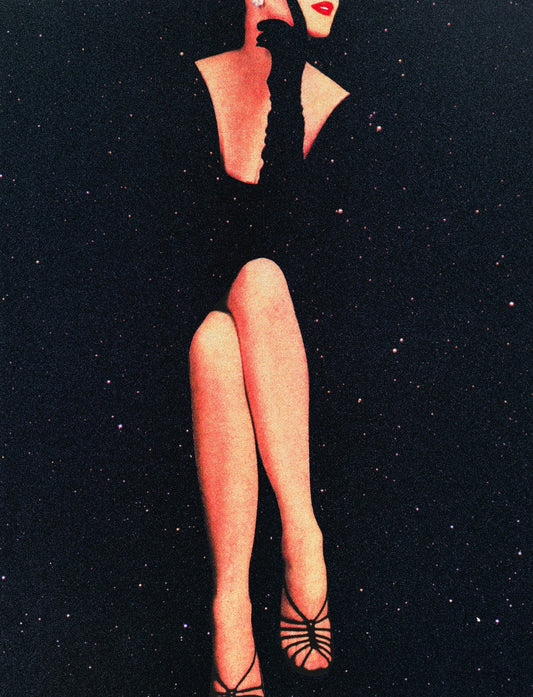 Joe Webb- Dark Matter, Limited edition, Legs, Woman, Red, Space -TAP Galleries