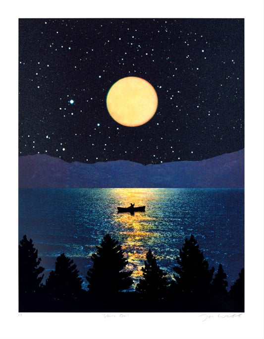 Joe Webb- Shine on, Silkscreen, print, Limited edition -TAP Galleries