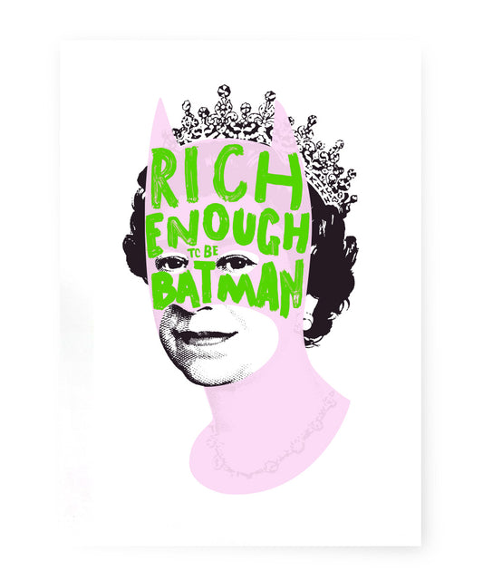 Heath Kane | Rich Enough To Be Batman - Pink and Dark Purple