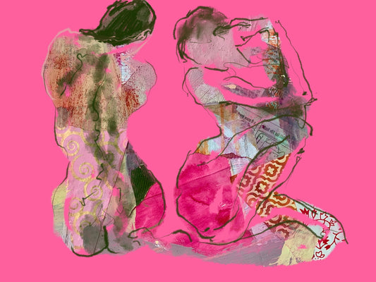 Judith Brenner | Two Seated Female Nudes