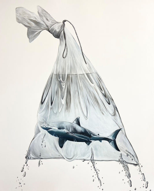 Louise McNaught, Artist, In The Bag, Animals, Wild, Jungle, Wild life, Planet, TAP Galleries, Essex Chelmsford Art Gallery