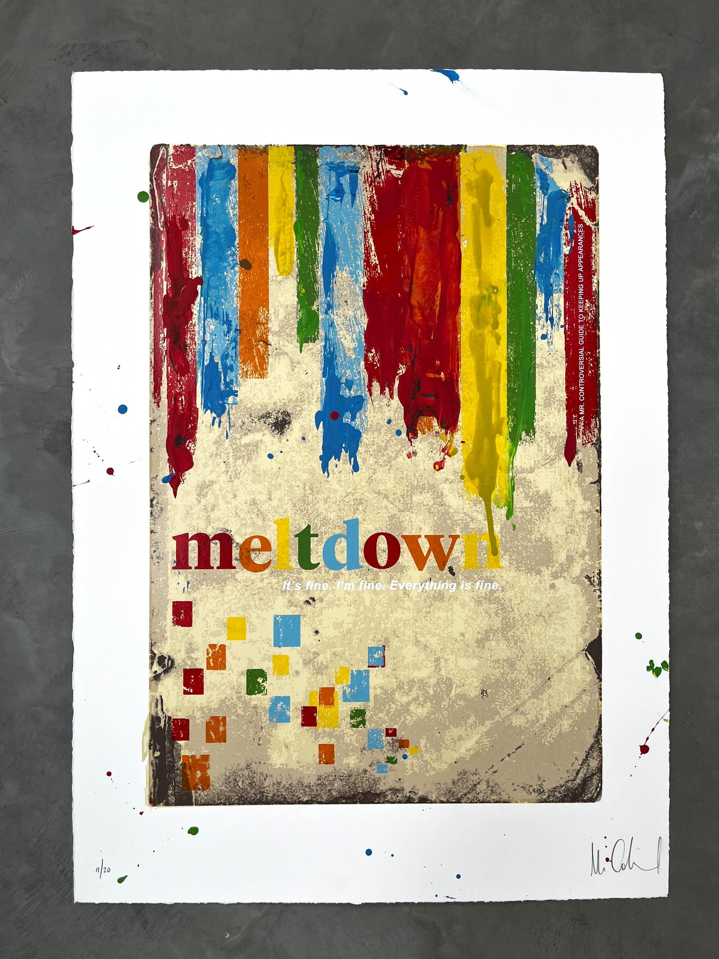 Mr Controversial, Artist, Meltdown, Colour Colourful, TAP Galleries, Essex Chelmsford Art Gallery 