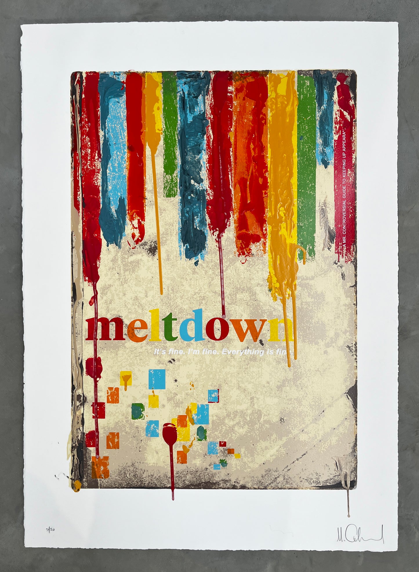 Mr Controversial, Artist, Meltdown, Colourful, TAP Galleries, Essex Chelmsford Art Gallery 