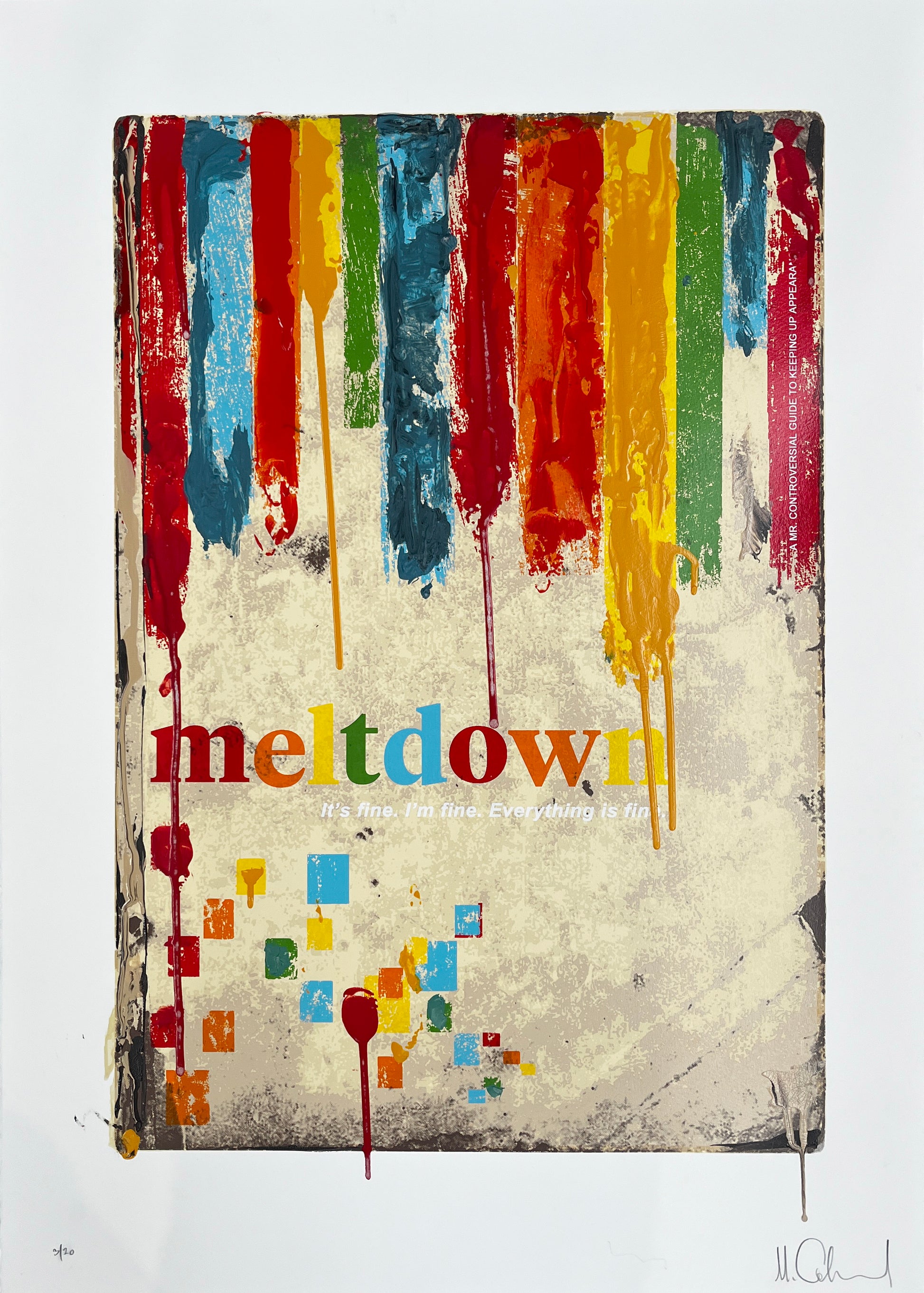 Mr Controversial, Artist, Meltdown, Colourful, TAP Galleries, Essex Chelmsford Art Gallery 