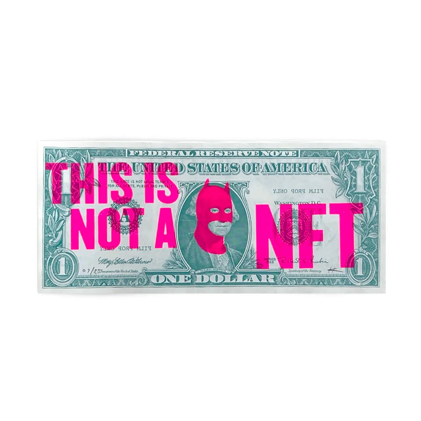 Heath Kane | Rich Enough to be Batman 'Not an NFT' Dollar Note