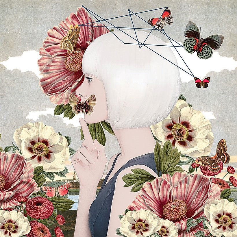 Alexandra-Gallagher-print-figure-flowers-butterflies
