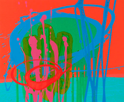 Charlotte-Cornish-Clear-Moment-II-Limited-Edition-Bright-Red-Blue-Green-Pink-TAP-Galleries